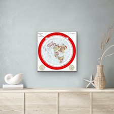 Mappa d'epoca: terra piatta