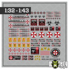 Set decalcomanie ombrello 1:32