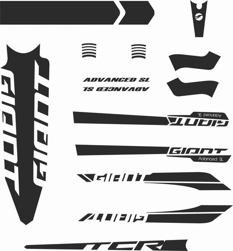 Adesivi telaio giant tcr - telaio,
