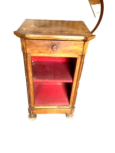 Comodino mobiletto noce - o, in