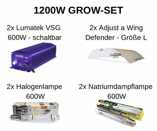 Grow set 600w - grow, incl