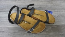 Scarpe sandali donna Birkenstock Yara alla caviglia punta avvolgente in pelle taglia 39 US 8