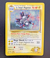 Pokemon Card Lt Surge's Magneton Holo 8/132 Gym Heroes ENG played PL vintage