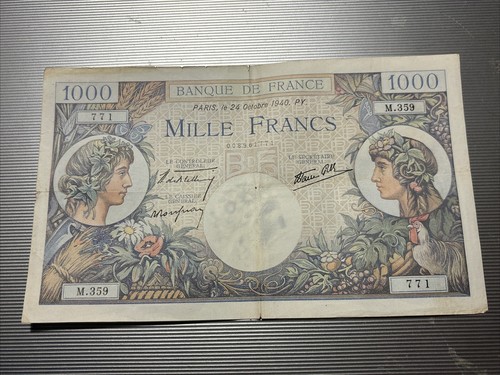 Banconota 1000 franchi - banconota,