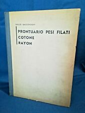 Sacconaghi, Prontuario pesi