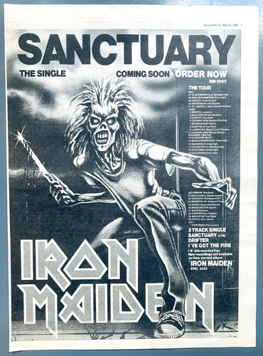 Iron maiden 1980 originale - iron,