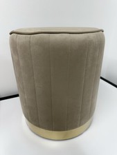 Pouf Velluto Tortora  Sgabello