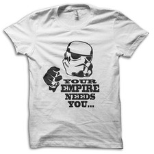 Stormtrooper Your Empire Needs You Parody Star Wars T-shirt M5587