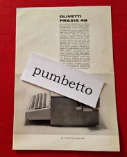 Advertising Italian Pubblicità : OLIVETTI Praxis 48  ( tipo 2 ) 1965