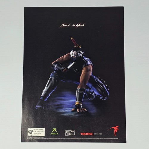 Ninja gaiden black - xbox, back