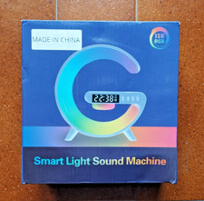 SMART LIGHT SOUND - Lampada Orologio Sveglia Led ricarica Wireless Bluetooth
