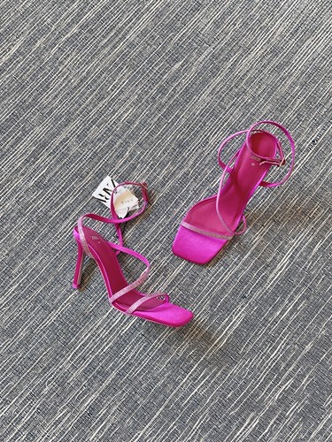 Sandali zara rosa fucsia - fucsia, con