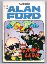 ALAN FORD N.113 LA GAMBA DE LEGN  originale editoriale corno 1978 max bunker