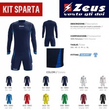 Completo Calcio Calcetto Training Manica Lunga ZEUS Mod. KIT SPARTA in 12 colori