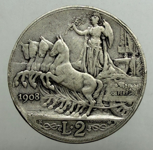 Lire quadriga veloce 1908 - lire,