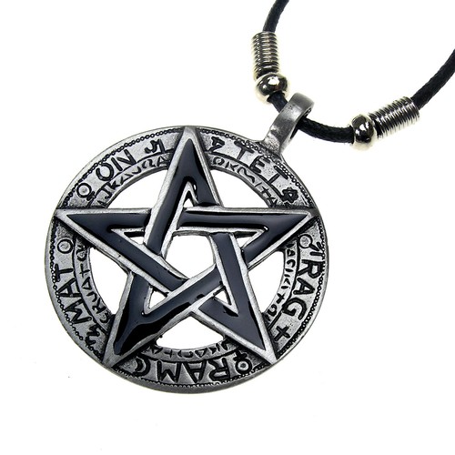 Ciondolo nero pentagramma - ciondolo,