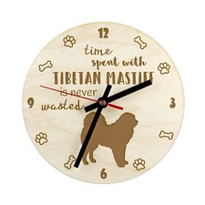 Mastino tibetano orologio di compensato Art-Dog