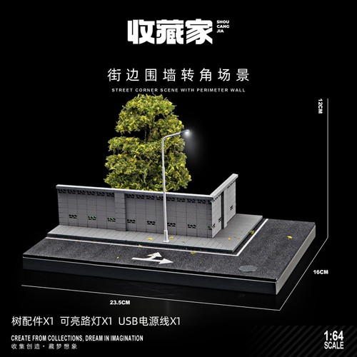 Diorama car parking lot - diorama,