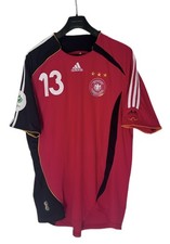 Maglia maglia Germania Ballack #13 2006 rossa away Adidas XL Coppa del Mondo FIFA