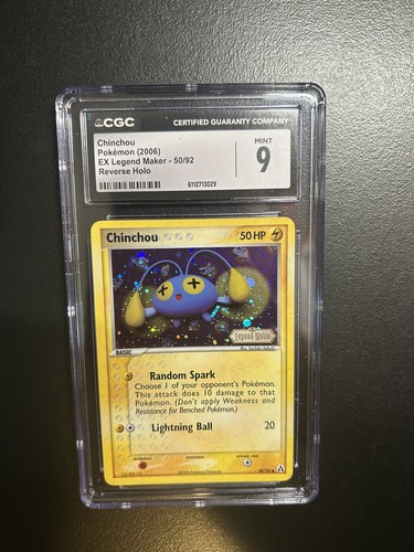 Cgc chinchou 2006 legend - chinchou, ex
