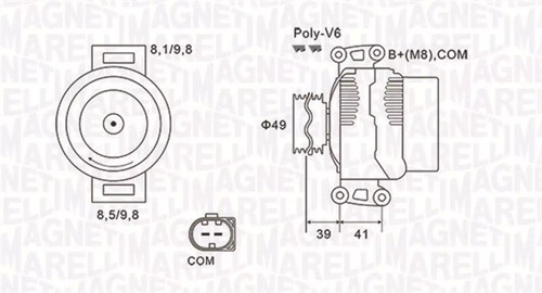 Alternatore magneti marelli - alternatore,