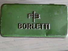 Scatola latta, Vuota, Borletti+Antico oliatore per macchina da cucire (BORLETTI)