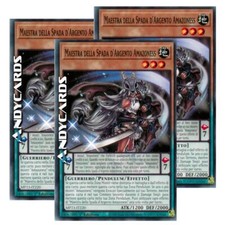 3x MAESTRA DELLA SPADA D'ARGENTO AMAZONESS • Comune • MP23 IT220 • 1Ed • Yugioh!