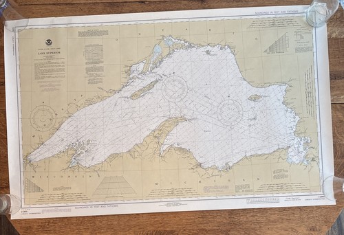 Carta nautica vintage noaa - vintage,