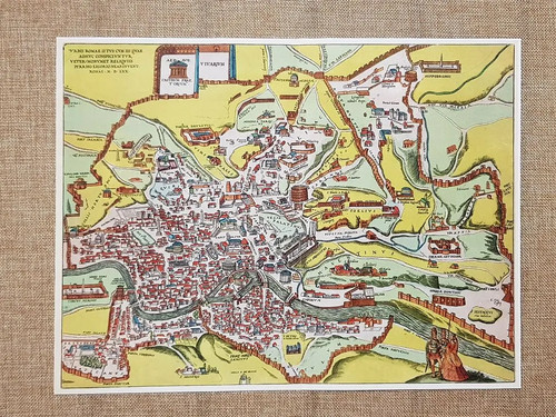 Pianta della città - di, p