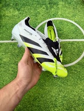 Scarpe da calcio Adidas Predator Elite FT SG 'Radiant Blaze' bianco/verde UK 8,5 