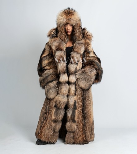 Cappotto pelliccia procione