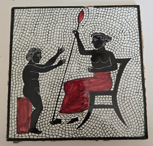 Piastrella ceramica vintage - , f