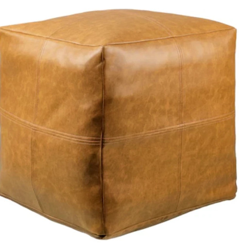 New modern tan faux leather - new,