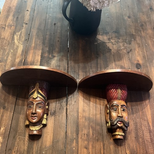 India coppia mensole legno