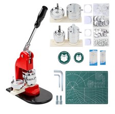 Button Maker Machine Set, Multiple Sizes Button Maker Machine 58+75mm, Push P...