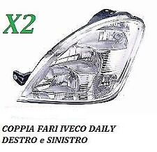 coppia FARI FANALE PROIETTORE ANTERIORE DX -SX IVECO DAILY DAL 2006 A 2011 H7-H1