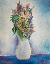 Giovanni Omiccioli olio su cartone telato con autentica Fondazione Omiccioli