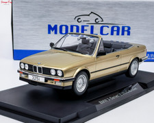 Modellino Auto Gruppo BMW 325i (E30) Cabriolet Beige 1985 1:18