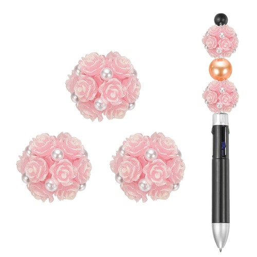 Perline fiore vetro con - in,