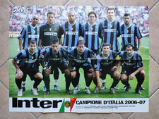 POSTER SQUADRA INTER FORMAZIONE 2006/2007 CAMPIONE D'ITALIA - VIEIRA MATERAZZI