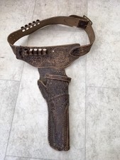 UNA FONDINA PISTOLA GIOCATTOLO VINTAGE ANNI 50, MADE IN UK BY DELUXE TOPPER DECORATA