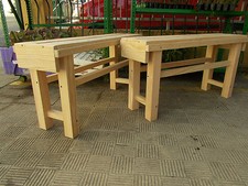 Coppia di Credito di Legno Massiccio Tableados. Lungo 90 CM