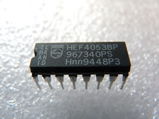 2x HEF4053BP Philips Triple 2-Channel Analog Mux/Demux DIP-16