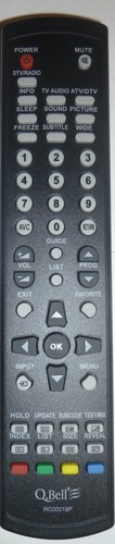 Telecomando qbell originale - telecomando,