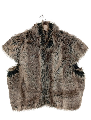 Gilet pelliccia donna beige - donna,