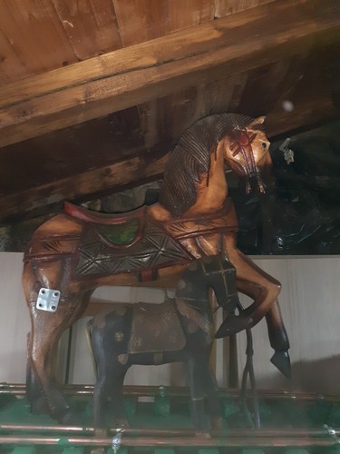Cavallo legno antico - legno,