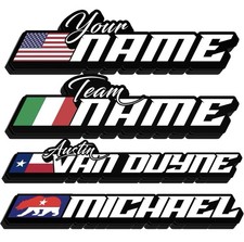 Decalcomania Nome Bandiera