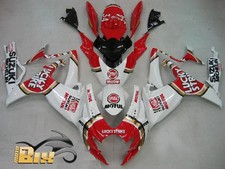 CARENE ABS SUZUKI GSX R 600/750 06/07 DESIGN LUCKY STRIKE STAMPO AD INIEZIONE