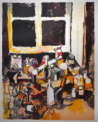 Renato guttuso litografia 1981 - guttuso,