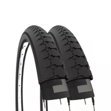 2 COPERTONI NERO DA CARRETTO FURGONCINO BICI BICICLETTA 26 X 2 X 1 3/4 (54-571)